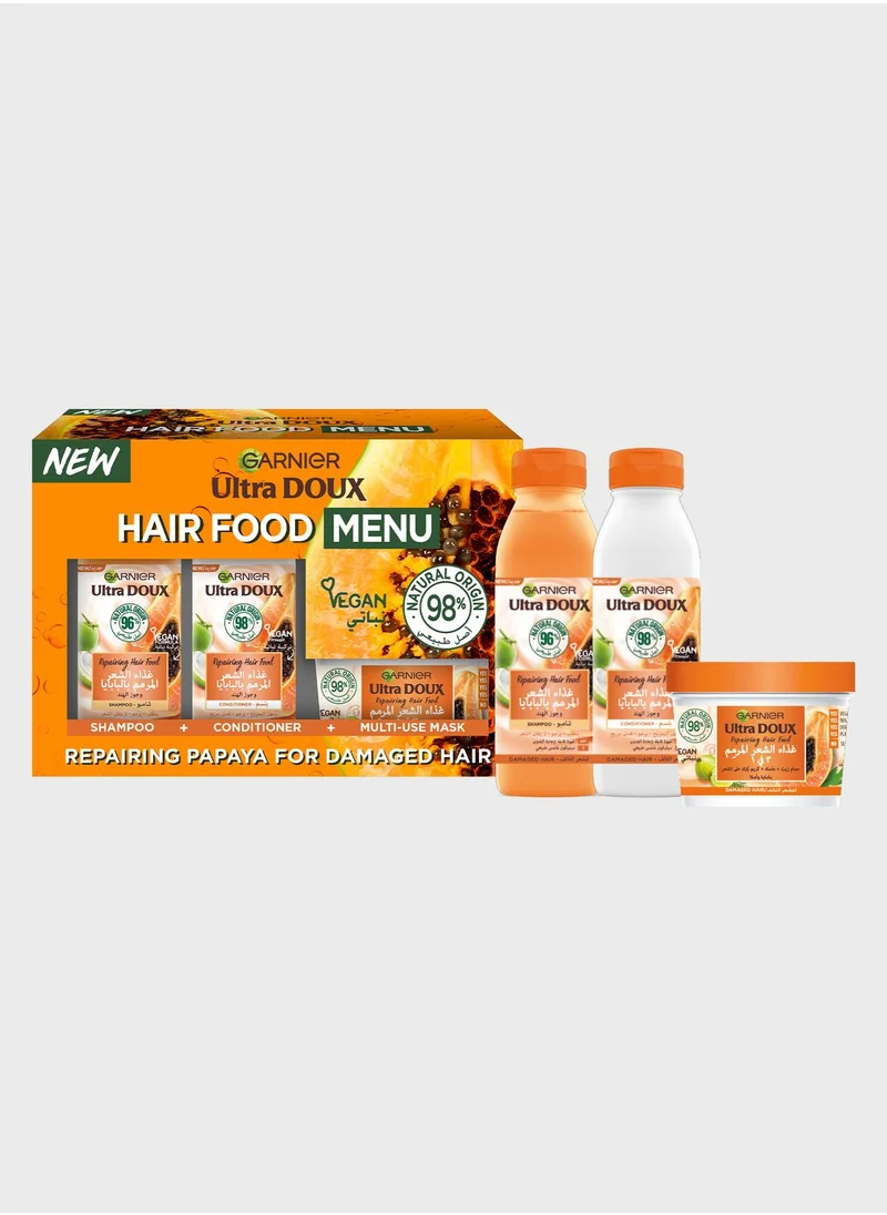 Garnier Hair Food Papaya Full Routine Bundle, Savings 28%