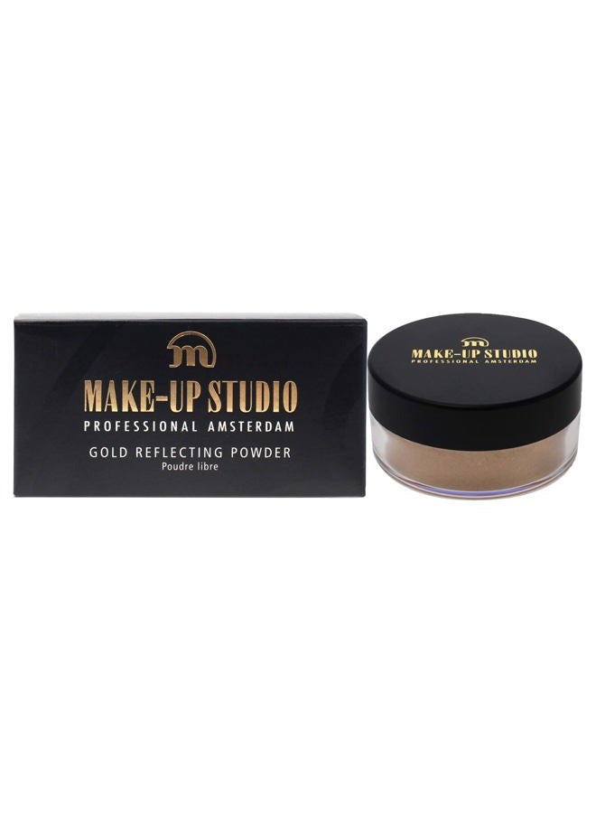 Make-Up Studio Professional Make-Up Gold Reflecting Face And Body Powder Highlighter - Beautiful Subtle Highlight In An Instant - Incredible Shine - Ideal For Your Shoulders - Gold - 0.52 Oz