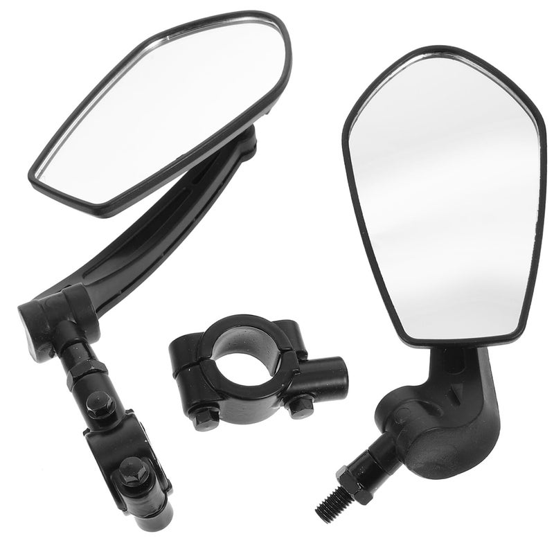Adjustable 360 Degree Rotatable Bike Rearview Mirror Handlebar Mount Pair For Cycling Safety - Image 2