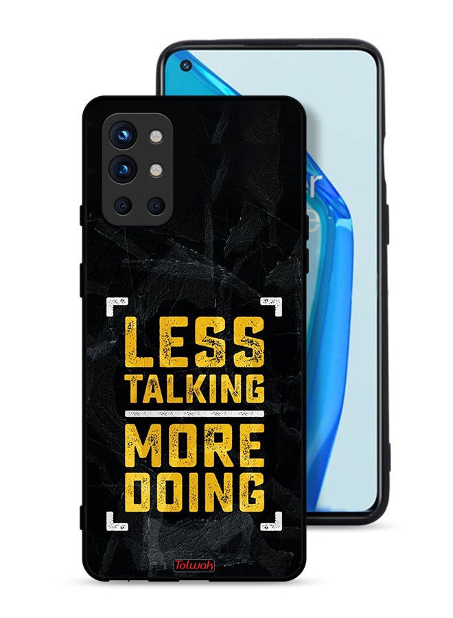Tolwak OnePlus 9R 5G Protective Case Cover Less Talking More Doing - Image 1