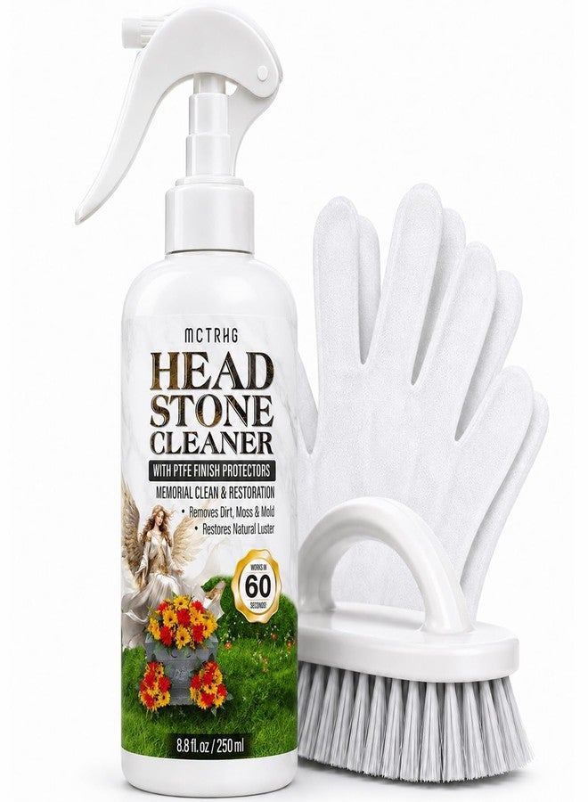 MCTRHG Headstone Cleaner for Graves, Tombstone, Gravestone & Headstone, Removes Dirt, Moss & Other Grime, for Restoring Natural Luster on Granite, Stone, Marble, Slate, Concrete & More, 8.8 oz - Image 1