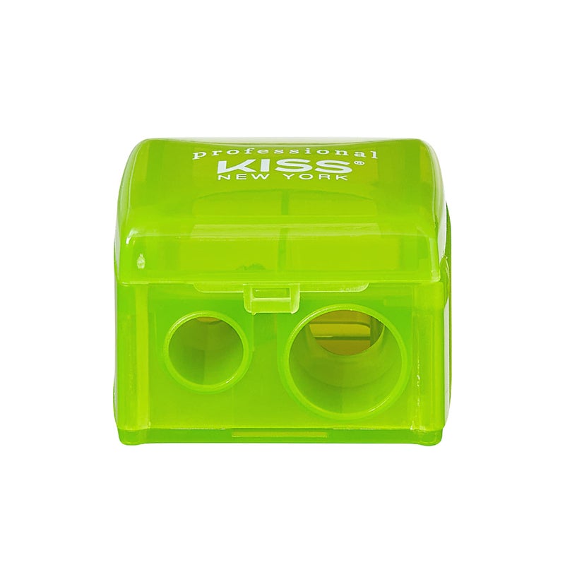 kiss new york KISS NEW YORK Professional Duo Pencil Sharpener Convenient Essential Tool for Eye liner Lip liner Sharpens Easy To Clean Compact Sharpener