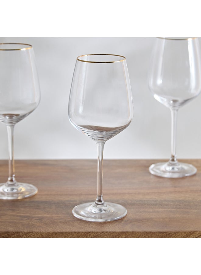 Home Box Royal 6-Piece Crystal Stemware Glass Set with Rim 500 ml  - Image 2