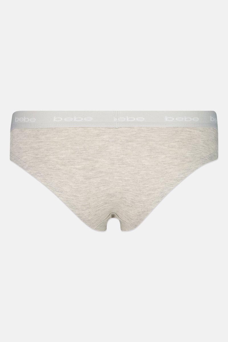 bebe Women 3 Pieces Brand Logo Cheeky Panties, Multicolor - Image 5