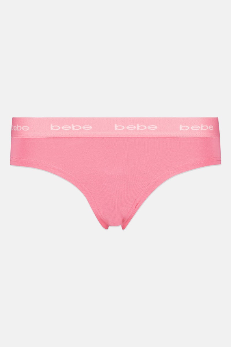 bebe Women 3 Pieces Brand Logo Cheeky Panties, Multicolor - Image 3