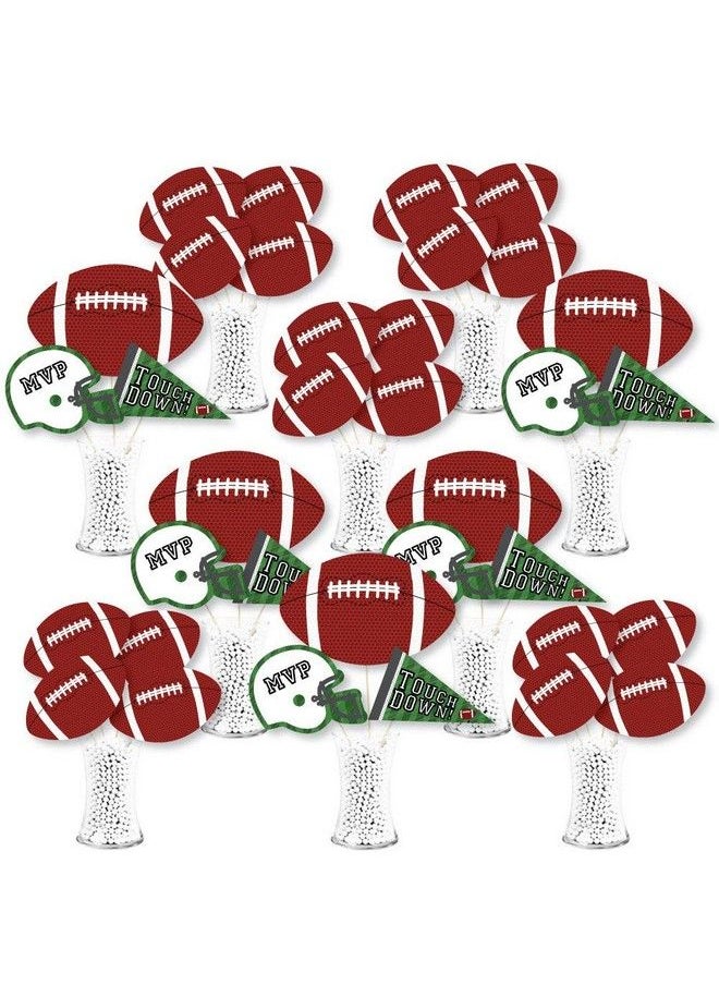 Big Dot of Happiness End Zone Football Baby Shower Or Birthday Party Centerpiece Sticks Showstopper Table Toppers 35 Pieces  - Image 1