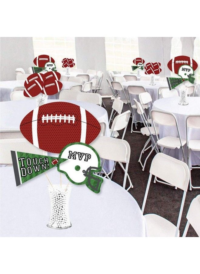 Big Dot of Happiness End Zone Football Baby Shower Or Birthday Party Centerpiece Sticks Showstopper Table Toppers 35 Pieces  - Image 3