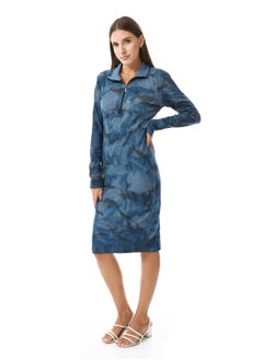 Andora Tie-Dye Regular Fit Ribbed Dress  - Image 2