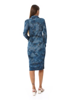 Andora Tie-Dye Regular Fit Ribbed Dress  - Image 4