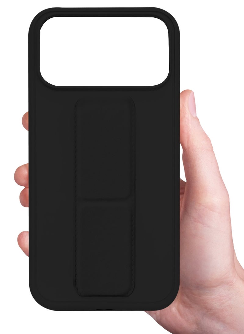 Premium PU Leather Case for iPhone 17 Pro Max with Stand Function Shockproof and Anti Scratch Finger Grip - Image 5