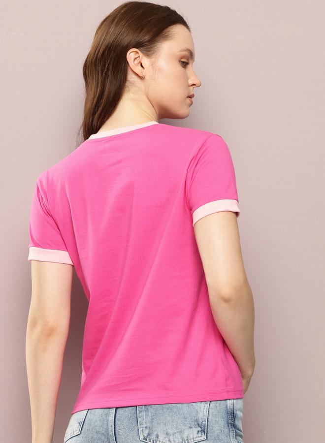 Dillinger Women Regular Fit Embroidery T-Shirt - Image 4