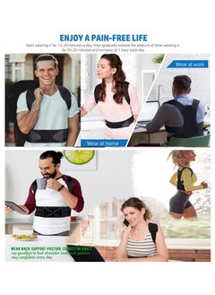Y&D Back Brace,Posture Corrector for Men Women Kids Upper, Improve Posture, Relieve Pain Upper and Lower Pain,Adjustable, Breathable (Large)  - Image 4