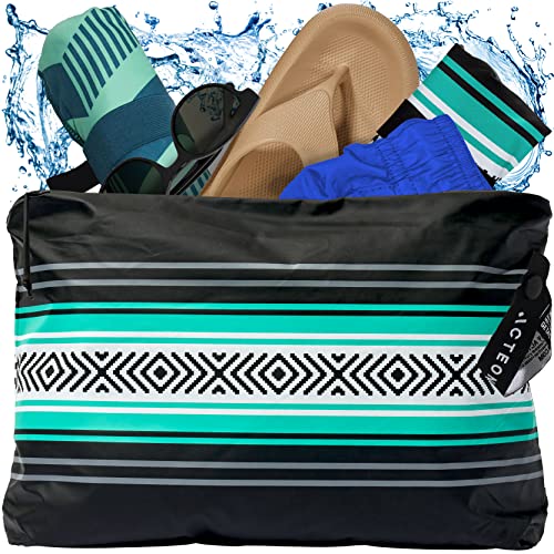 Acteon Wet Dry Bag, Large Travel Water-Resistant Swimsuit & Clothes Organizer, Foldable Pocket Sized Pool, Beach & Gym Bags, Fit for Bikini, Swim Workout Shoes & Towels, Toiletries, Dirty Laundry - Image 1