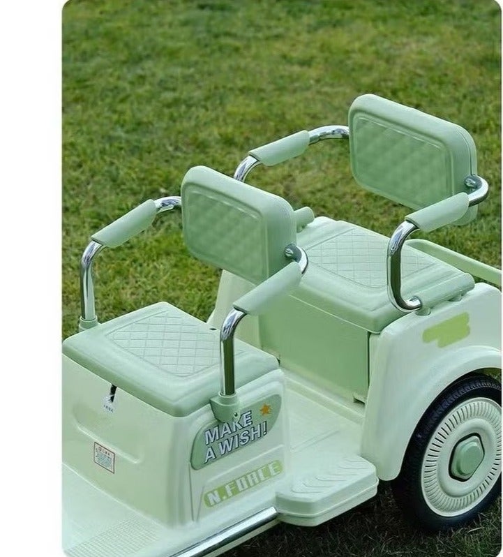 ريكسا دراجة نارية كهربائية للأطفال بمقعدين تعمل بالبطارية - دراجة كهربائية ممتعة وآمنة للأطفال - Image 4