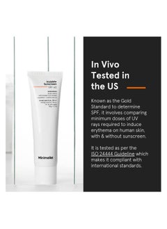 MINIMALIST Minimalist Invisible Sunscreen For Oily Skin|Spf 40 Pa+++|Clinically Tested In Usa(In-Vivo)|Water Resistant Sweat Resistant|For Women&Men|50 Gm, 1 Count  - Image 3