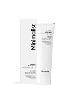 MINIMALIST Minimalist Invisible Sunscreen For Oily Skin|Spf 40 Pa+++|Clinically Tested In Usa(In-Vivo)|Water Resistant Sweat Resistant|For Women&Men|50 Gm, 1 Count  - Image 1