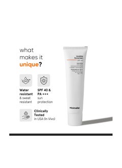 MINIMALIST Minimalist Invisible Sunscreen For Oily Skin|Spf 40 Pa+++|Clinically Tested In Usa(In-Vivo)|Water Resistant Sweat Resistant|For Women&Men|50 Gm, 1 Count  - Image 2