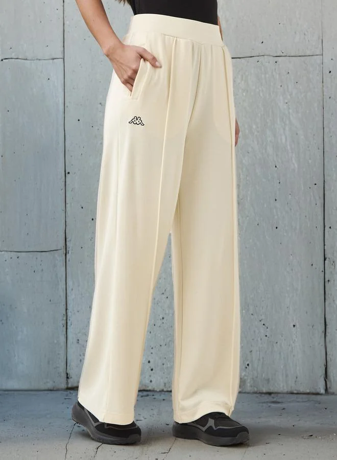 Kappa Kappa Women Wide Leg Soft Touch Track Pants with Pockets