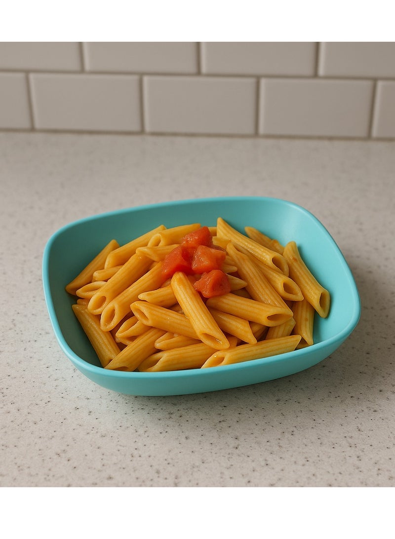 فافيلا طبق تقديم مستطيل بلاستيك قوي بلون أزرق فاتح – خفيف الوزن ومتين، مثالي للأطعمة اليومي-1052 - Image 1