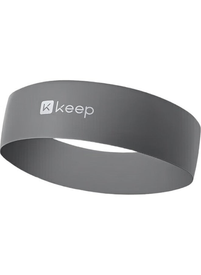 Keep Latex Fitness Resistance Band For Yoga, Dance, Stretching, Training, Squats, Body Shaping, And Leg Toning - Gray/25 Lbs - Image 1