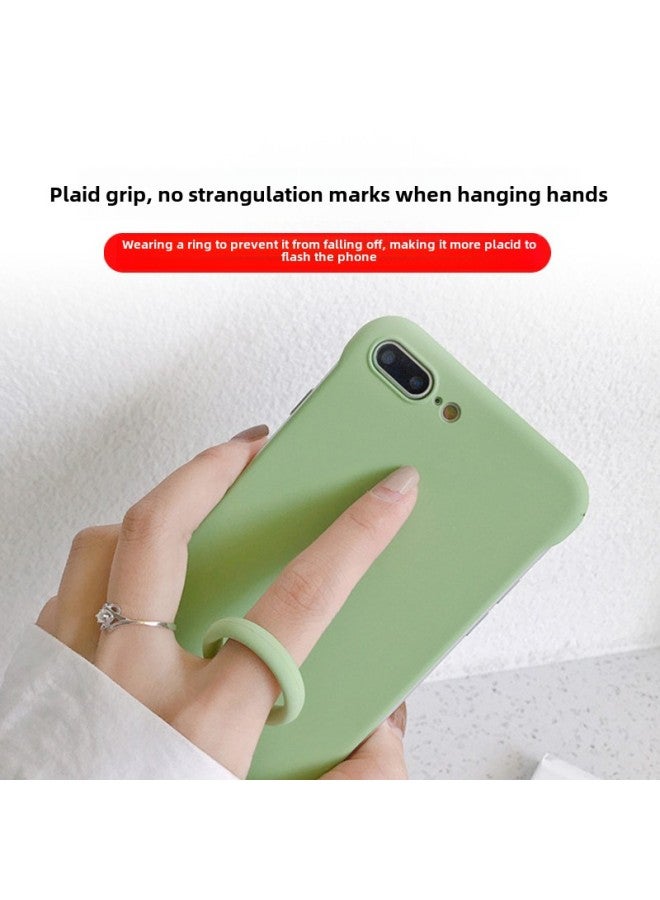 Loquat Silicone Fan Lanyard Gem Silicone Ring Lanyard Earphone Cover Silicone Pendant Liquid Silicone Lanyard-Specifications Support Image Upload:Silicone Ring-Gem -11 Night Green  - Image 4