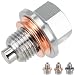 Dsnaduo 1PC M12x125 Stainless Steel Magnetic Engine Oil Drain Plug Fit Nissan 370Z Altima Frontier GTR Maxima Murano NV Pathfinder Rogue Sentra Titan Versa Infiniti Toyota Lexus 1112801M00 DP006 - Image 2