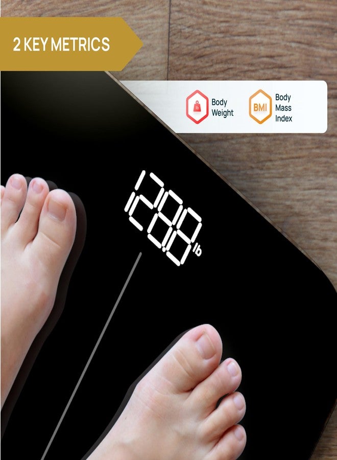 إنيفي فيت ميزان الحمام الذكي الممتاز من INEVIFIT، ميزان رقمي عالي الدقة يعمل بتقنية البلوتوث لقياس وزن الجسم، يقيس الوزن ومؤشر كتلة الجسم بدقة لعدد غير محدود من المستخدمين. - Image 2