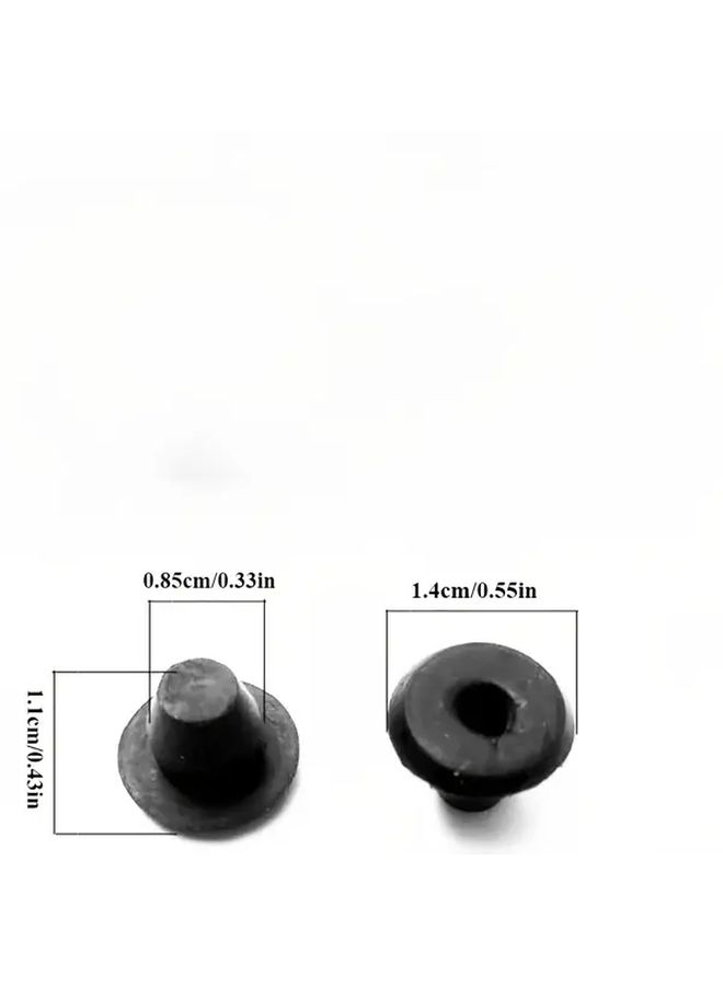 Flat Head Rubber Plugs Hydraulic Oil Bung Seals Leak Prevention Repair 10 Pack - Image 4