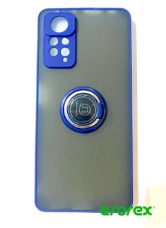 erorex Protective Case Cover For MI Note 11 pro With Magnetic Ring Holder Blue 
