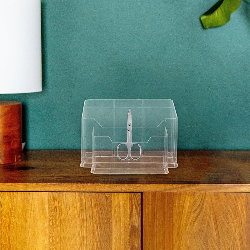 Nail Tool Storage Box Multi-compartment Manicure Supply Holder Desktop Organizer for Home Use Cosmetic and Manicure Accessories Storage Case - Image 5