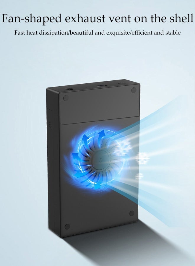 DUNISO Hard Drive Enclosure，Mobile hard disk box，Equipped with air vents and Indicator, fast heat dissipation, anti drop and wear-resistant, supporting 2.5-inch/3.5-inch SATA hard drives, mechanical hard drives or SSD solid state drives, 18 * 11.5 * 3.5cm ﻿ ﻿  - Image 5