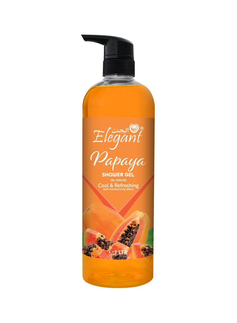 Elegant Papaya Rejuvenating Shower Gel 1 Liter 