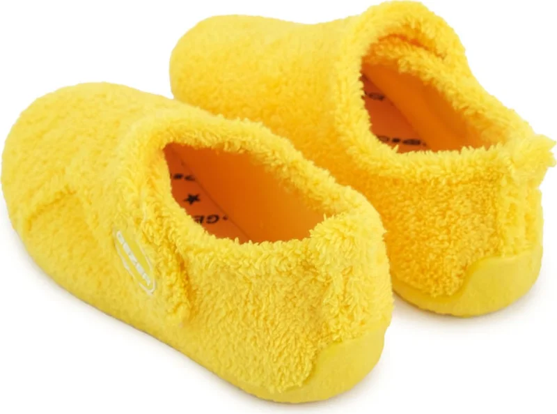 جيزر Winter Girls Plush Comfortable Sole Velcro Adjustable Home School Nursery Slippers Shoes
