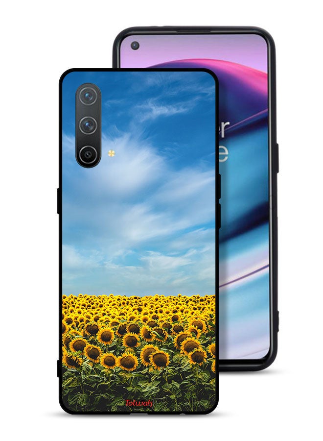 Tolwak OnePlus Nord CE 5G Protective Case Cover Sunflowers Under The Sky - Image 1