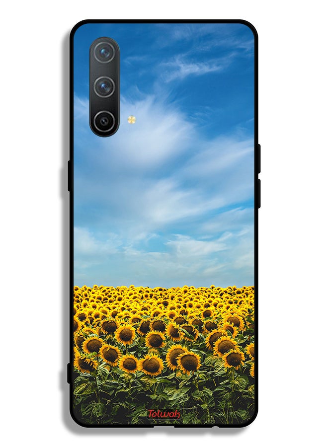 Tolwak OnePlus Nord CE 5G Protective Case Cover Sunflowers Under The Sky - Image 2