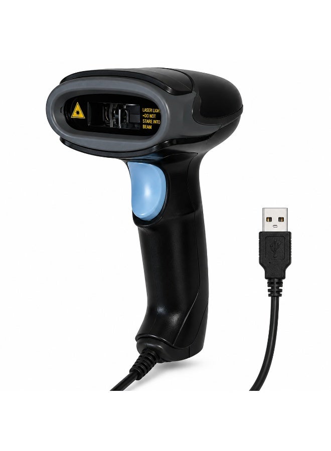 BASEET Professional Wired QR Barcode Scanner with Stand & USB Plug-and-Play for Retail POS, Inventory & Warehouse Use BAS-S014P - Image 1