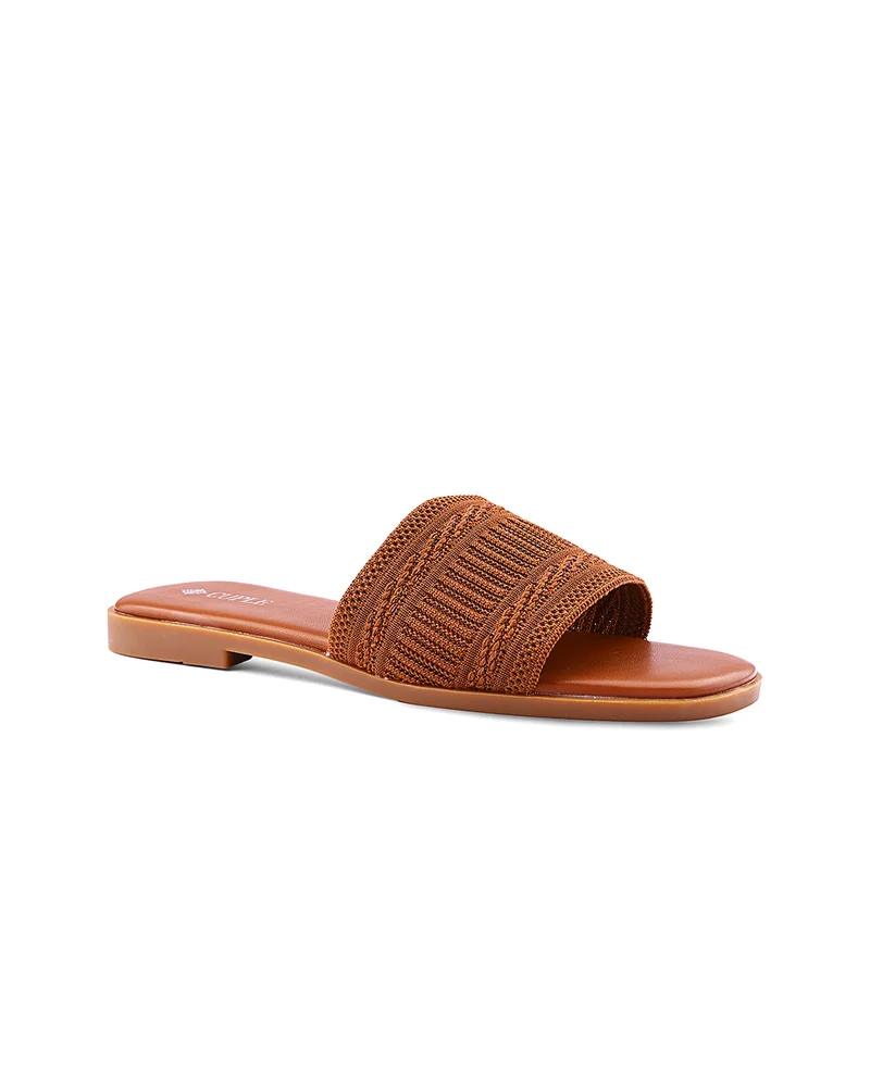 Womens blush-toned flat sandals