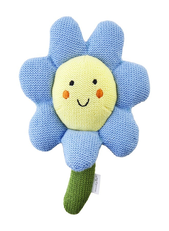 Mud Pie Kids Blue Flower Rattle - Image 1