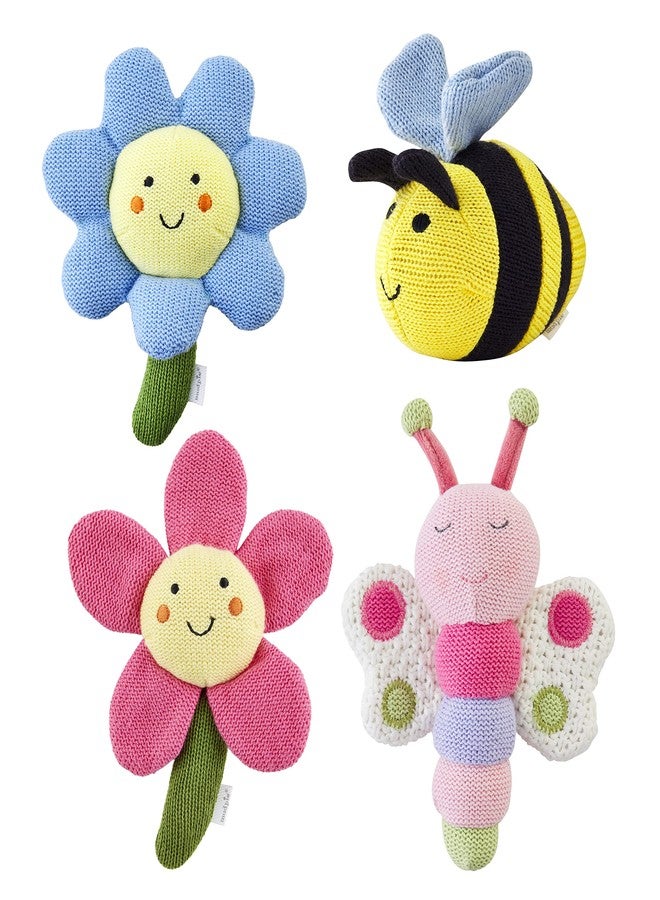 Mud Pie Kids Blue Flower Rattle - Image 2