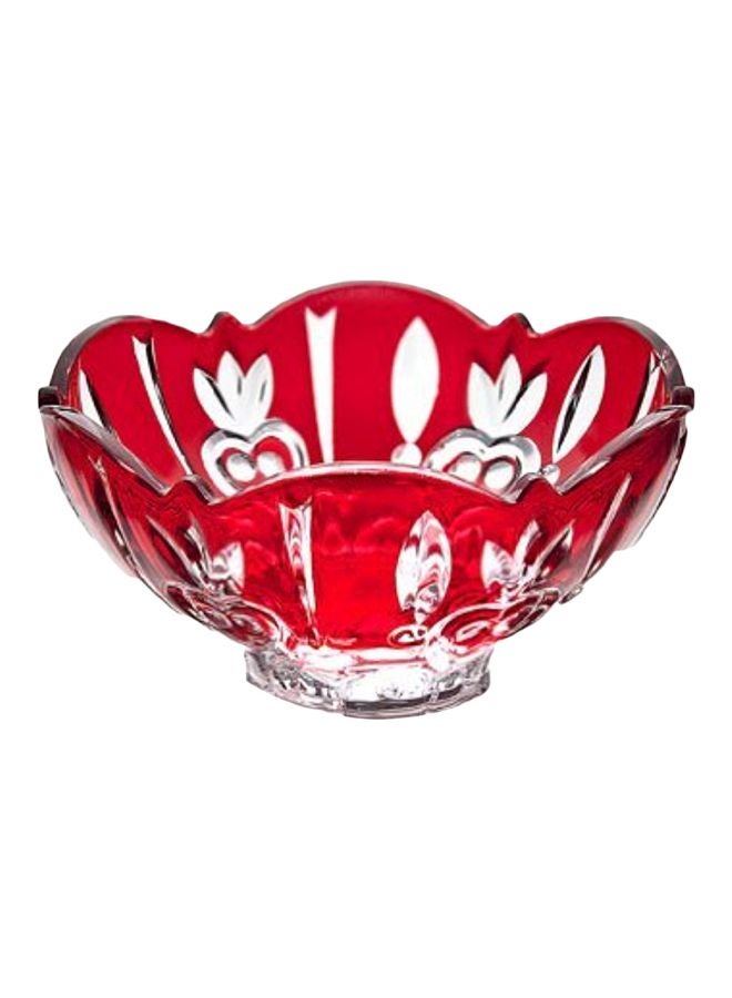 STUDIO SILVERSMITHS Crystal Candy Dish Bowl - Red - Image 1