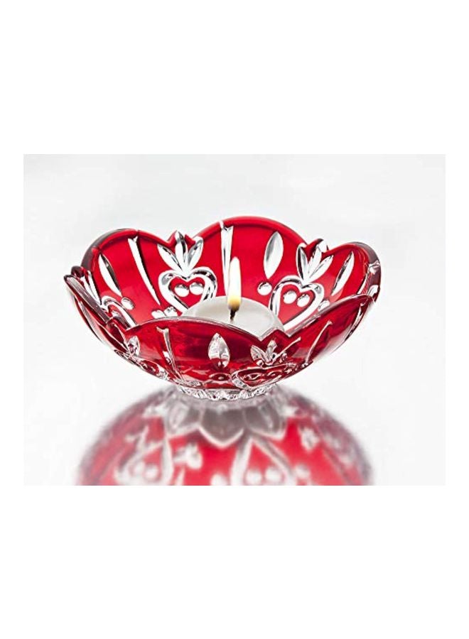 STUDIO SILVERSMITHS Crystal Candy Dish Bowl - Red - Image 2