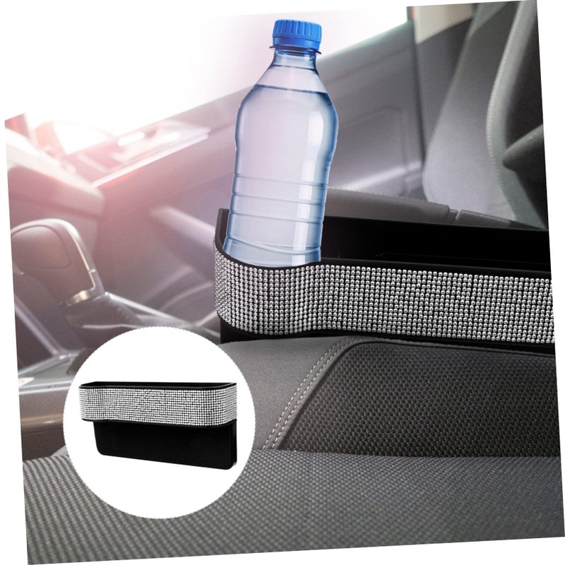 Glitter Diamond Studded Car Seat Gap Organizer Storage Box For Master Driver - Image 4
