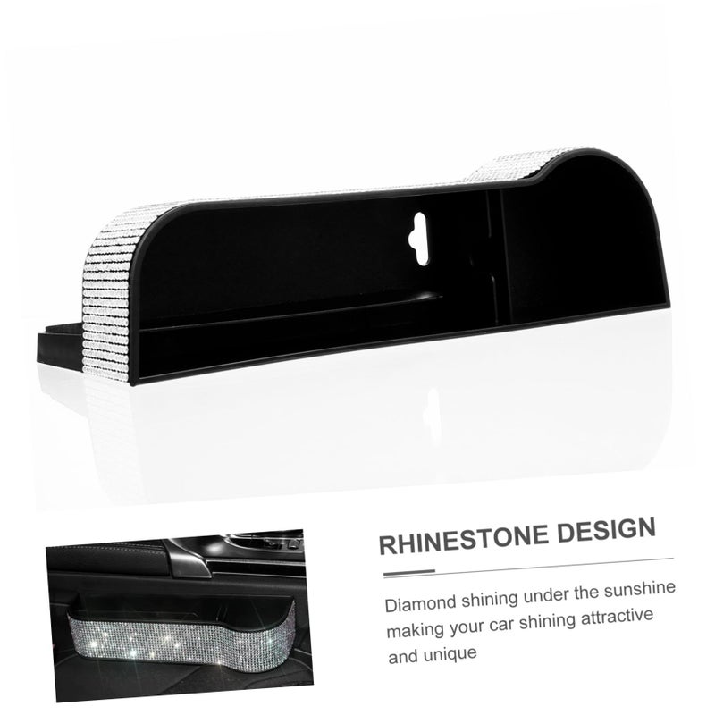 Glitter Diamond Studded Car Seat Gap Organizer Storage Box For Master Driver - Image 5