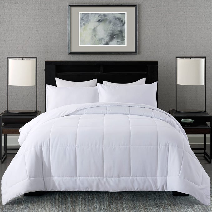 TWIN COMFORTER SET ALL SEASON BEDDING COMFORTERS SETS WITH 1 PILLOW CASE 2 PIECES BED SET DOWN ALTERNATIVE COMFORTER SET WHITE TWIN BEDDING SETS64X88