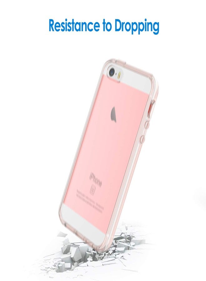 جي تيك جراب JETech لهاتف iPhone SE 2016 (ليس لعام 2020)، وiPhone 5s وiPhone 5، غطاء حماية للهاتف مقاوم للصدمات ولا يصفر، ظهر شفاف مقاوم للخدش. - Image 5