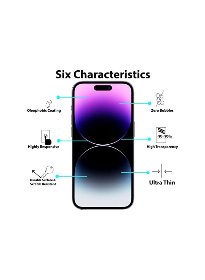 PROMASS Screen protector compatible with iPhone 14 Pro Max 5G Matte Screen Protector Anti-Glare Anti-Fingerprint 3D Touch Easy Install,[Gaming] Matte Finish Surface ceramic film (NOT Glass) - Image 2