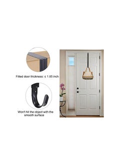 The Bros Adjustable Wreath Hanger for Front Door, 2 Pack Over The Door Wreath Hook Holder Extend from 14.5-23.5inch Wreath Door Hanger for Christmas Spring Wreath Decorations (Black)  - Image 3