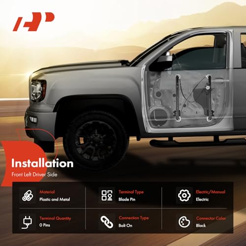 A-Premium منظم نافذة كهربائية A-Premium بدون محرك متوافق مع أودي Q7 2016-2024، الجانب الأيسر الأمامي للسائق، استبدال# 4M0837461A - Image 3