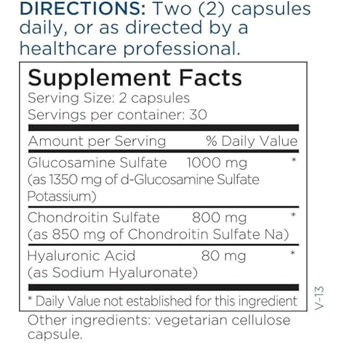 Metabolic Maintenance Glucosamine Chondroitin 1000mg with Hyaluronic Acid - Glucosamine Complex Supplement for Women + Men, Cartilage Health, Tissue Hydration + Nutritional Support - 60 Capsules - Image 5
