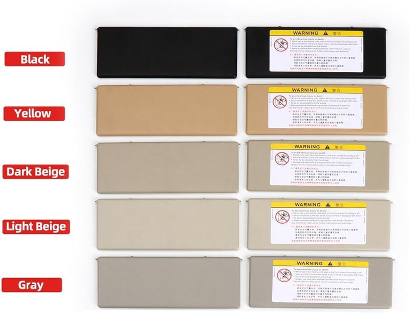 Wivplex Car Sunvisor Vanity Mirror Cover - Gray - Image 3